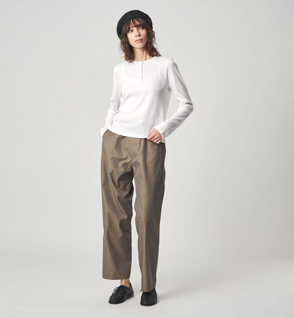 STEVEN ALAN「＜Steven Alan＞ドット リブ ヘンリーネック カットソー」|Tシャツ・カットソー|