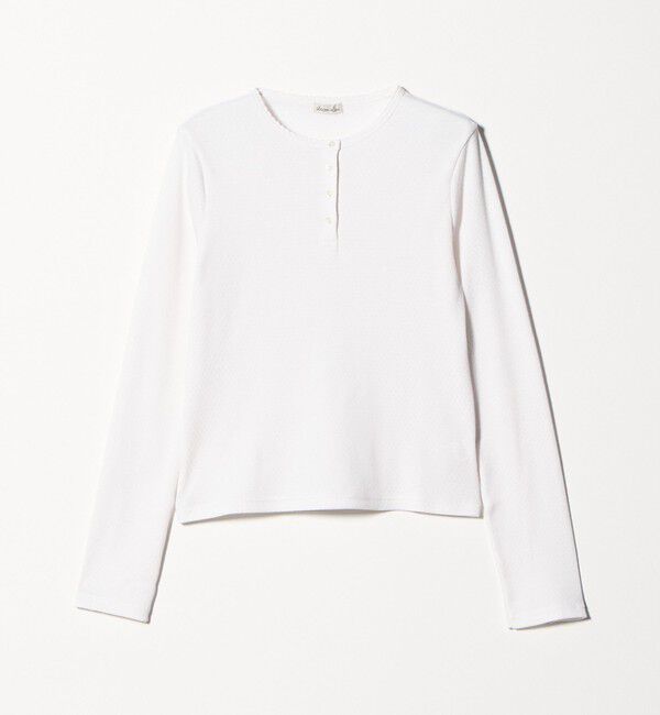 STEVEN ALAN「＜Steven Alan＞ドット リブ ヘンリーネック カットソー」|Tシャツ・カットソー|