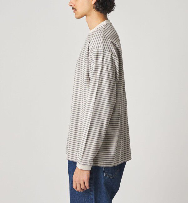 STEVEN ALAN「＜Steven Alan＞ オーガニックコットン アソート ボーダー ロングスリーブ Tシャツ BOLD」|Tシャツ・カットソー|