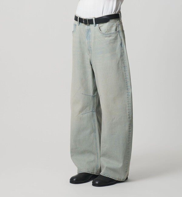 MONKEY TIME「デニム カーブ パンツ」|チノ|