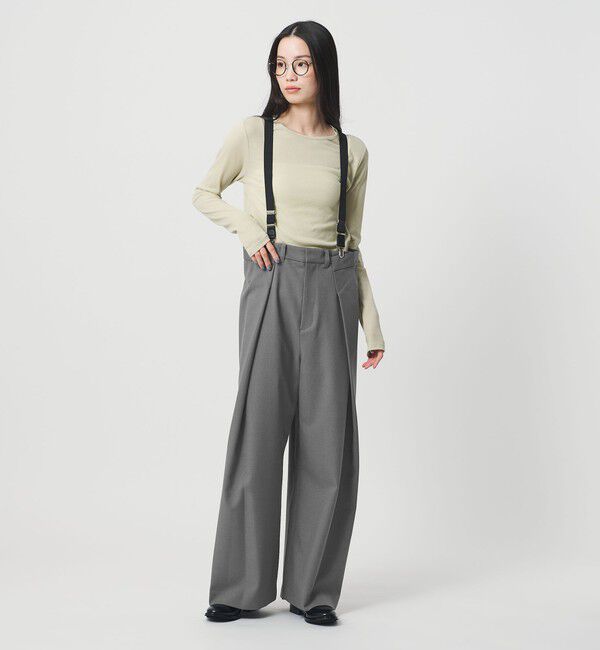BEAUTY&YOUTH UNITED ARROWS「＜provoke＞サスペンダー タックパンツ」|その他|MD.GRAY