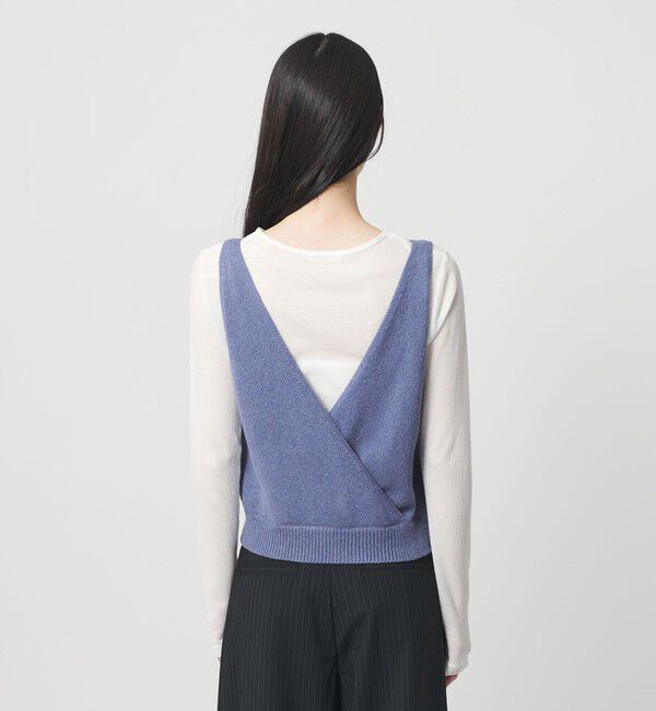 BEAUTY&YOUTH UNITED ARROWS「コットン麻ブレンド カシュクール 2WAYニットベスト  ウォッシャブル」|ベスト・ジレ|