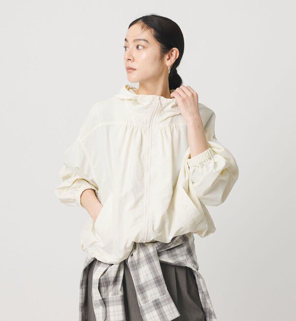 BEAUTY&YOUTH UNITED ARROWS「ナイロン ギャザーフードブルゾン ウォッシャブル」|ブルゾン・スタジャン|