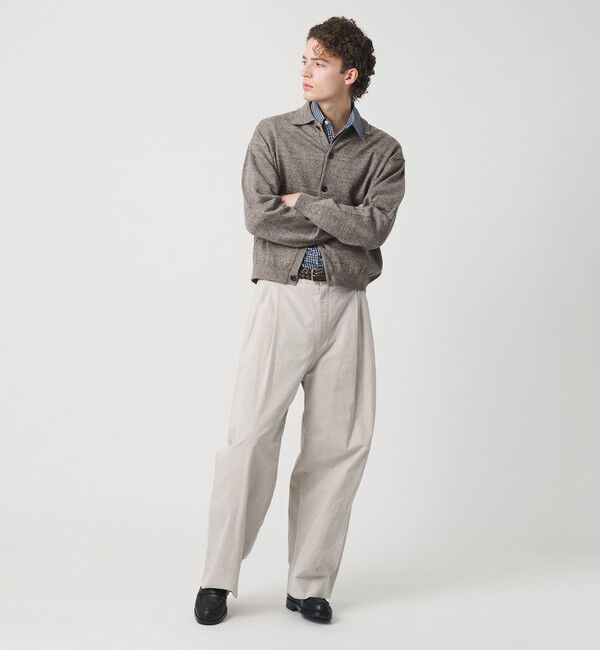 BEAUTY&YOUTH UNITED ARROWS「ハイブリッド リネン ポロカラー ジャケット ウォッシャブル」|カーディガン|