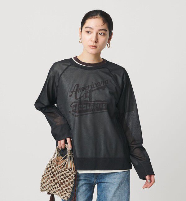 BEAUTY&YOUTH UNITED ARROWS「オーガンジー ラグランスリーブカットソー ウォッシャブル」|Tシャツ・カットソー|