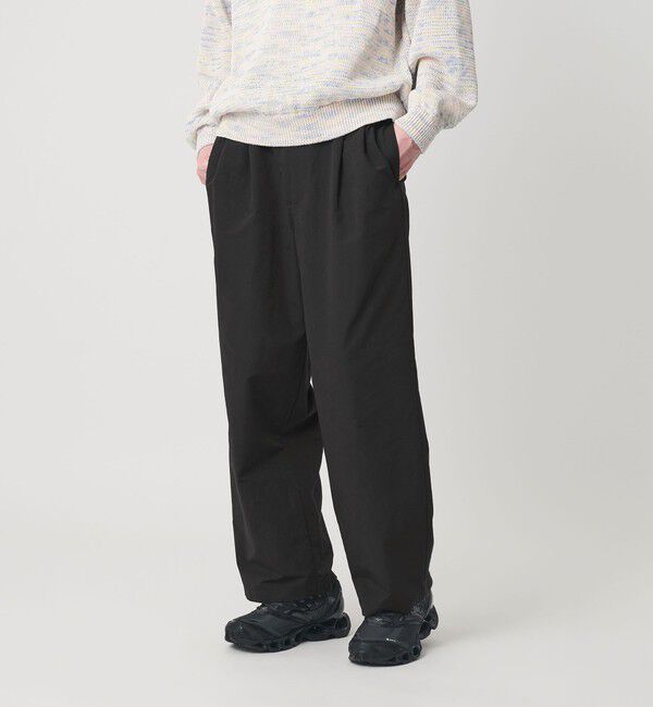 BEAUTY&YOUTH UNITED ARROWS「PERTEX ワイド 2P イージーパンツ NO.9」|チノ|BLACK