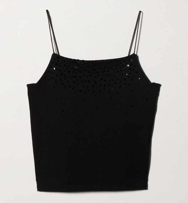 ATTISESSION「＜ATTISESSION＞シークイン エンブロイダリー ニット キャミソール」|キャミソール|