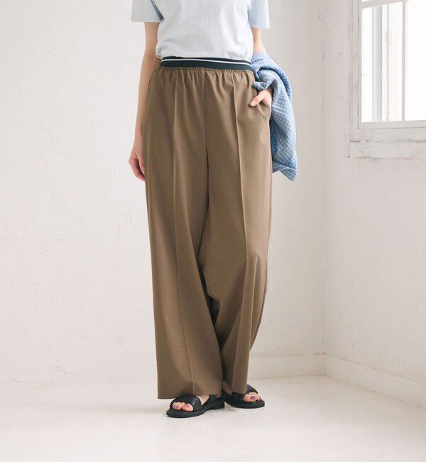 BEAUTY&YOUTH UNITED ARROWS「ラインゴム ワイドパンツ ウォッシャブル 防シワ」|その他|MOCA