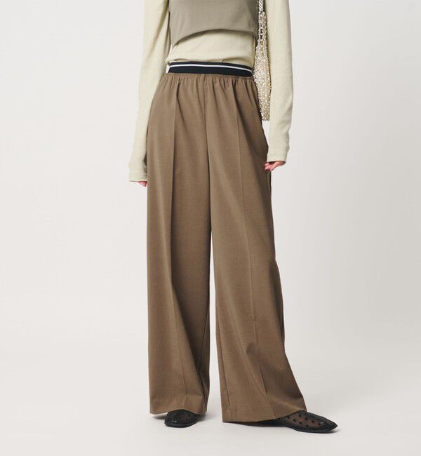 BEAUTY&YOUTH UNITED ARROWS「ラインゴム ワイドパンツ ウォッシャブル 防シワ」|その他|