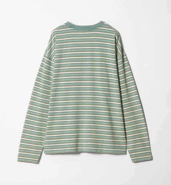 MONKEY TIME「ウォッシュド ボーダー ロングスリーブ Tシャツ」|Tシャツ・カットソー|