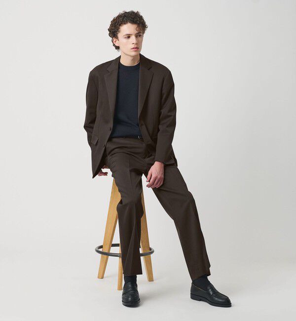 BEAUTY&YOUTH UNITED ARROWS「スリーク TW フレア パンツ NO.9」|チノ|DK.BROWN