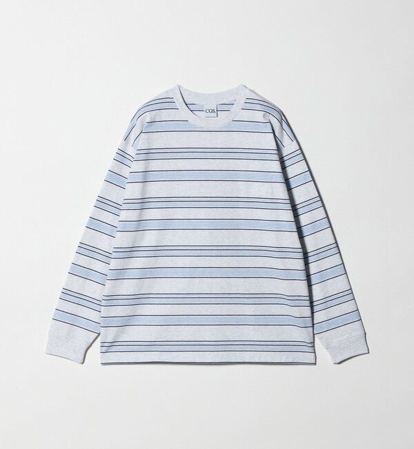 California General Store「＜CGS.＞オーガニック コットン ロングスリーブ ボーダー Tシャツ」|Tシャツ・カットソー|LT.GRAY