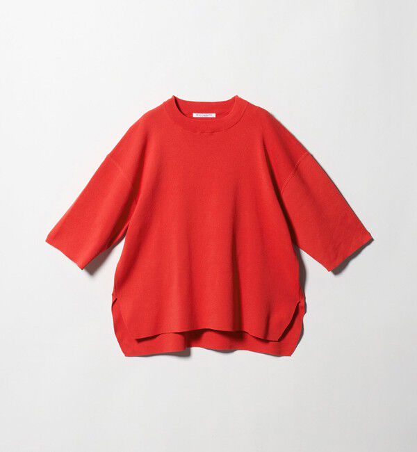 BEAUTY&YOUTH UNITED ARROWS「ハーフスリーブ ニットプルオーバー ウォッシャブル」|ニット・セーター|