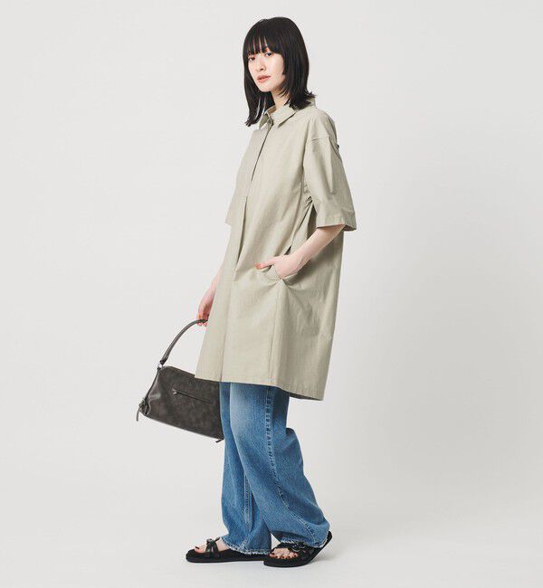 BEAUTY&YOUTH UNITED ARROWS「コットンナイロン ミニ シャツワンピース」|ワンピース|