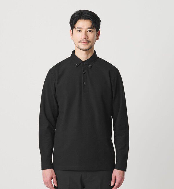 BEAUTY&YOUTH UNITED ARROWS「【WEB限定 WARDROBE SMART】ステイ クリーン ピケ BD ポロシャツ【抗菌・防臭】」|ポロシャツ|