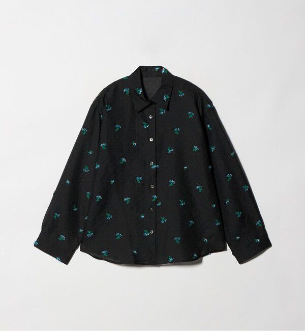 BEAUTY&YOUTH UNITED ARROWS「フラワーモチーフ ジャガード シャツ ウォッシャブル」|シャツ・ブラウス|