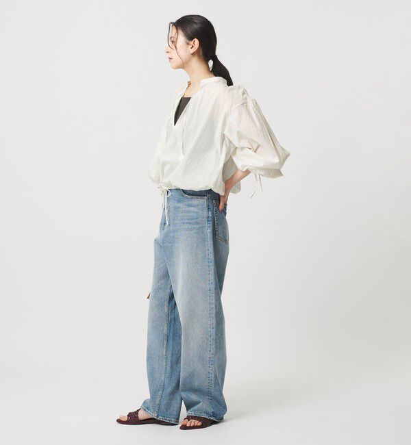 BEAUTY&YOUTH UNITED ARROWS「コットンナイロン ボリューム スキッパー ブラウス」|シャツ・ブラウス|