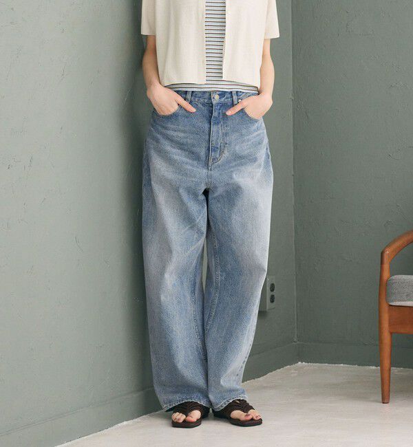 BEAUTY&YOUTH UNITED ARROWS「ワイド ルーズ デニムパンツ」|デニム|