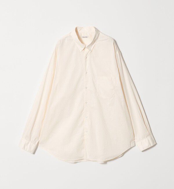 STEVEN ALAN「＜Steven Alan＞ リバティ ソリッド シングルニードル シャツ LOOSE」|シャツ・ブラウス|OFF WHITE