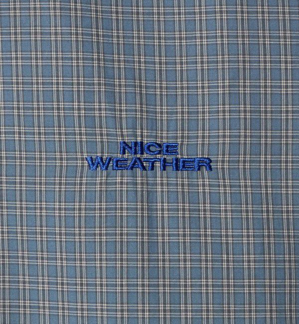 NICE WEATHER「＜NICE WEATHER＞ロゴ チェックシャツ」|シャツ・ブラウス|