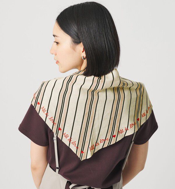 BEAUTY&YOUTH UNITED ARROWS「＜BENARAS by citrus＞ストライプ スカーフ」|バンダナ・スカーフ|BEIGE