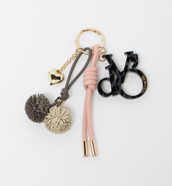 BEAUTY&YOUTH UNITED ARROWS「＜VIOLAd&rsquo;ORO＞ポンポン ロゴ バッグチャーム」|チャーム・キーホルダー|