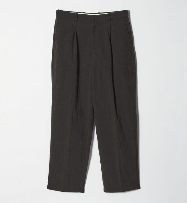 STEVEN ALAN「＜Steven Alan＞ ナイロン オックス アウト ワンプリーツ スラックス」|スラックス|BLACK