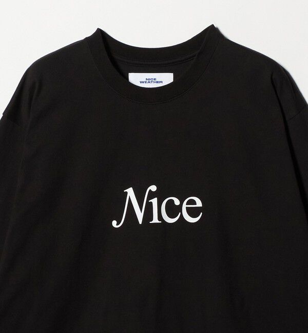 NICE WEATHER「＜NICE WEATHER＞シグネチャーロゴ ロングスリーブTシャツ」|Tシャツ・カットソー|