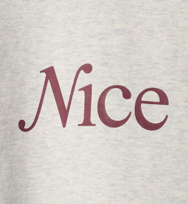 NICE WEATHER「＜NICE WEATHER＞ウィメンズ シグネチャーロゴ クロップド スウェット 2」|スウェット・ジャージ|