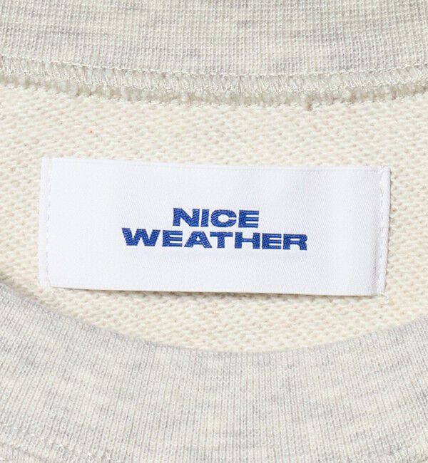 NICE WEATHER「＜NICE WEATHER＞ウィメンズ シグネチャーロゴ クロップド スウェット 2」|スウェット・ジャージ|