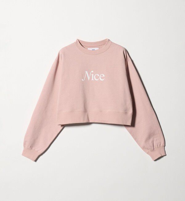 NICE WEATHER「＜NICE WEATHER＞ウィメンズ シグネチャーロゴ クロップド スウェット 2」|スウェット・ジャージ|
