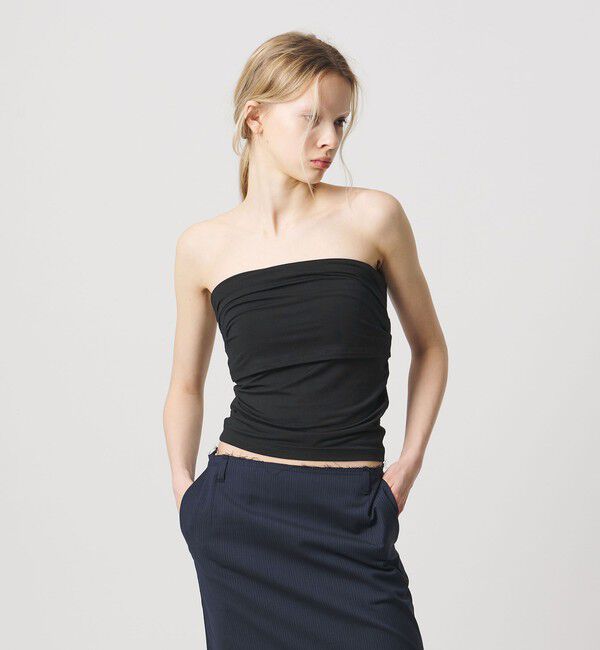 ATTISESSION「＜ATTISESSION＞ネックストラップ チューブトップ」|チューブトップ|