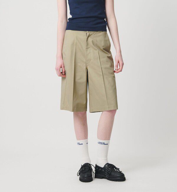 NICE WEATHER「＜NICE WEATHER＞ウィメンズ チノハーフパンツ」|チノ|BEIGE