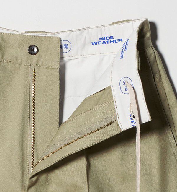 NICE WEATHER「＜NICE WEATHER＞ウィメンズ チノハーフパンツ」|チノ|