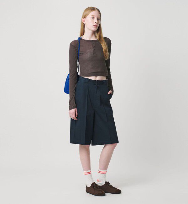 NICE WEATHER「＜NICE WEATHER＞ウィメンズ チノハーフパンツ」|チノ|