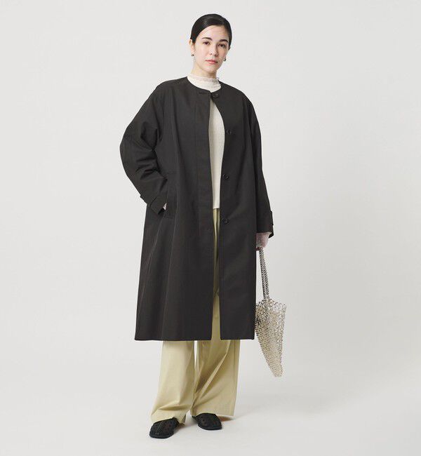 BEAUTY&YOUTH UNITED ARROWS「【WEB限定】コットンナイロン ツイルノーカラーコート」|ノーカラーコート|