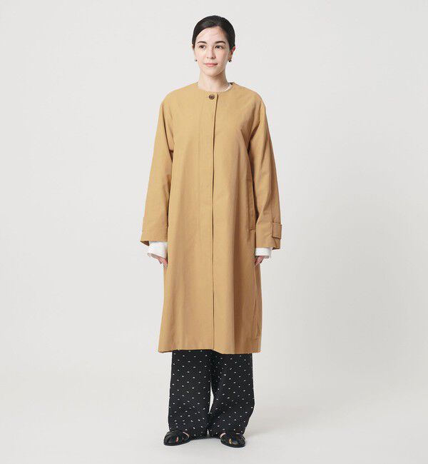 BEAUTY&YOUTH UNITED ARROWS「【WEB限定】コットンナイロン ツイルノーカラーコート」|ノーカラーコート|