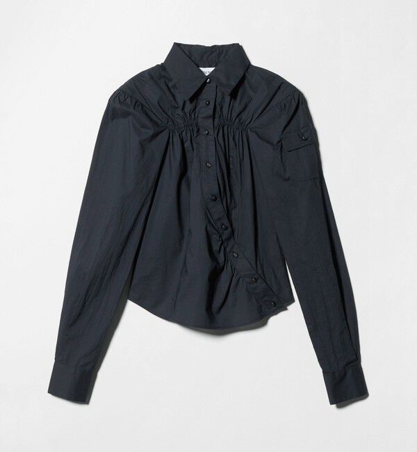 ATTISESSION「＜ATTISESSION＞コットン ギャザー ヨーク シャツ」|シャツ・ブラウス|