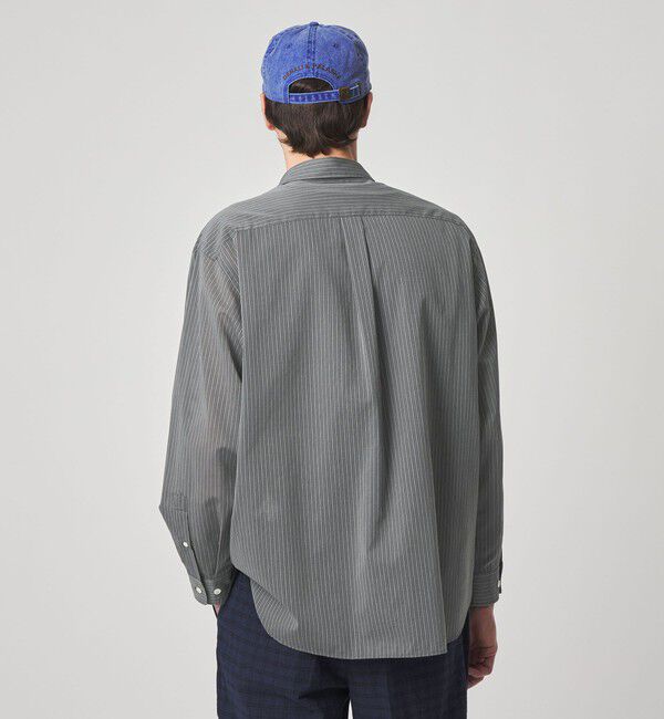 STEVEN ALAN「＜Steven Alan＞ 100 ガスボイル ストライプ レギュラーカラー シャツ LOOSE」|シャツ・ブラウス|