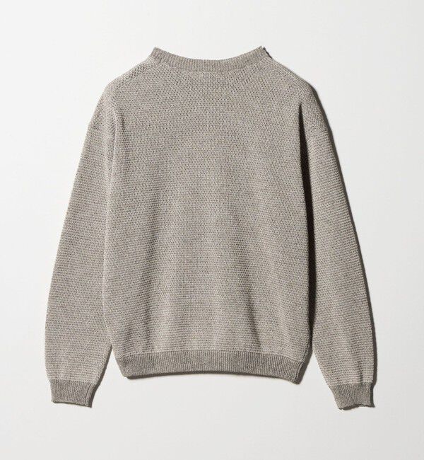 BEAUTY&YOUTH UNITED ARROWS「リネンブレンド メランジ クルーネック ニット ウォッシャブル」|ニット・セーター|
