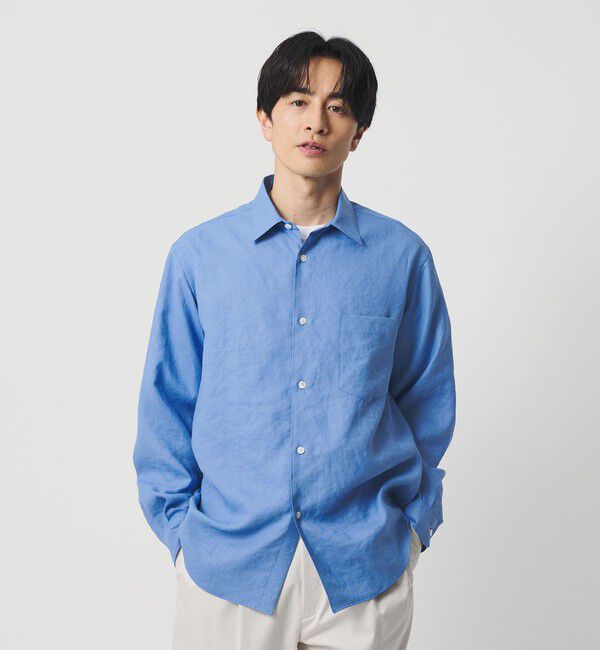 BEAUTY&YOUTH UNITED ARROWS「ライト リネンタッチ レギュラー シャツ FORM TAPERD型」|シャツ・ブラウス|COBALT
