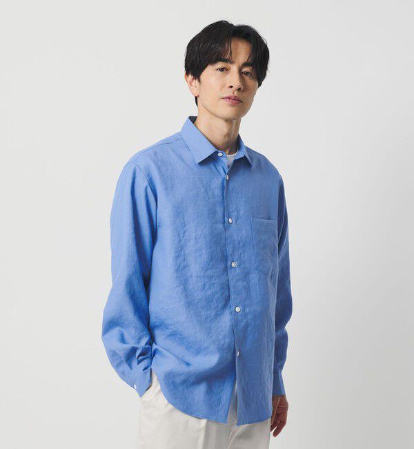 BEAUTY&YOUTH UNITED ARROWS「ライト リネンタッチ レギュラー シャツ FORM TAPERD型」|シャツ・ブラウス|