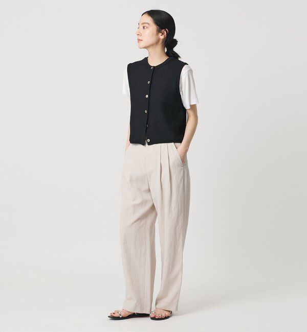 BEAUTY&YOUTH UNITED ARROWS「コットンポリエステル ジャガード 2WAYニットベスト  ウォッシャブル」|ベスト・ジレ|