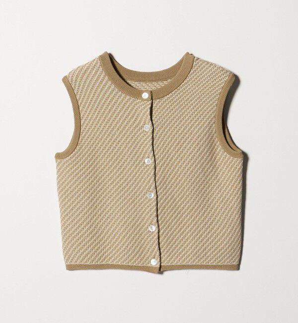 BEAUTY&YOUTH UNITED ARROWS「コットンポリエステル ジャガード 2WAYニットベスト  ウォッシャブル」|ベスト・ジレ|