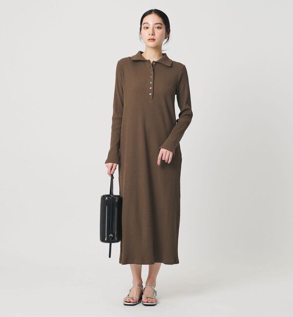 BEAUTY&YOUTH UNITED ARROWS「【WEB限定】ポロカラー リブワンピース」|ワンピース|