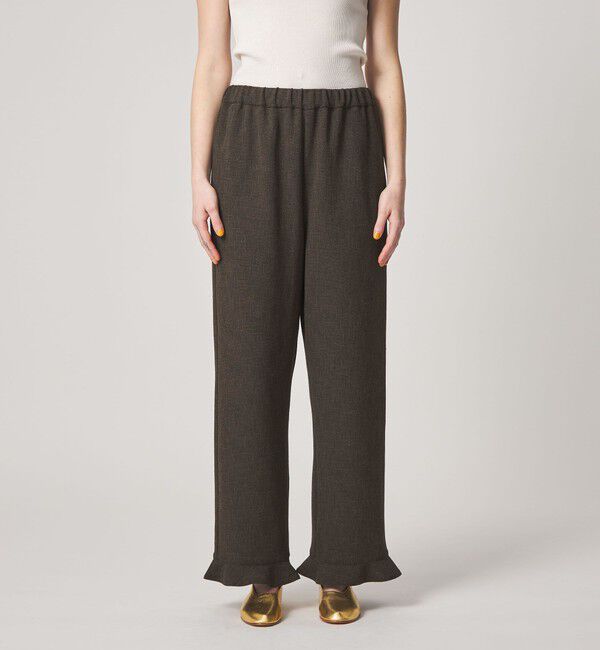 STEVEN ALAN「＜Steven Alan＞ツイードライク フリル パンツ」|チノ|