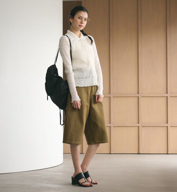 BEAUTY&YOUTH UNITED ARROWS「レースプリーツ シャツカーディガン ウォッシャブル」|カーディガン|