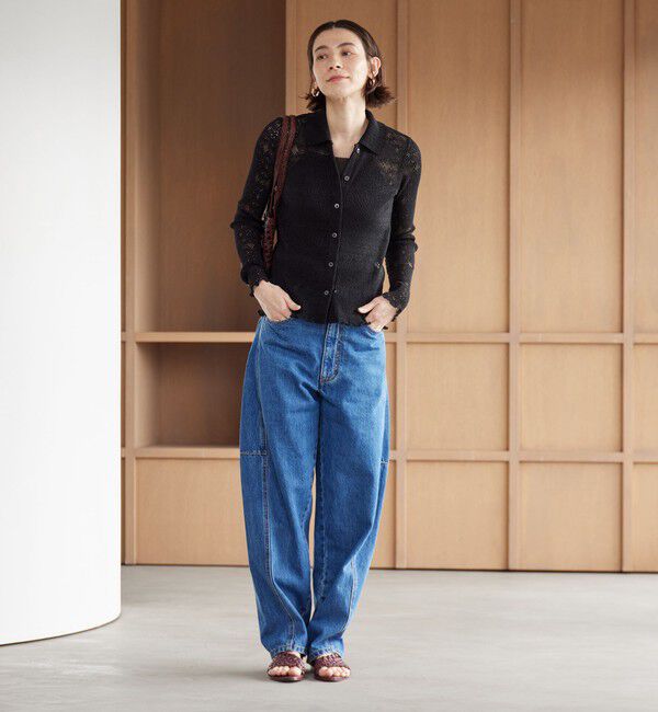 BEAUTY&YOUTH UNITED ARROWS「レースプリーツ シャツカーディガン ウォッシャブル」|カーディガン|