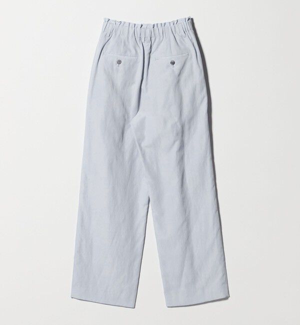 BEAUTY&YOUTH UNITED ARROWS「麻ブレンド バックゴム タック ワイドパンツ」|チノ|