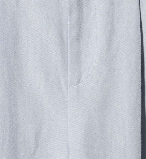 BEAUTY&YOUTH UNITED ARROWS「麻ブレンド バックゴム タック ワイドパンツ」|チノ|